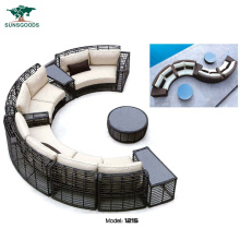 High Quality Outdoor Garden Furniture Wicker Woven Sofa Garden Set